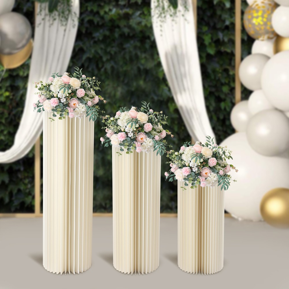 3 PCs Wedding Flower Stand Party Decoration Dessert Table Cylinder Display Rack