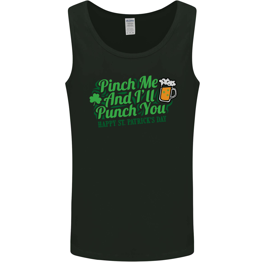 Pinch Me and Ill Punch You St Patricks Day Mens Vest Tank Top