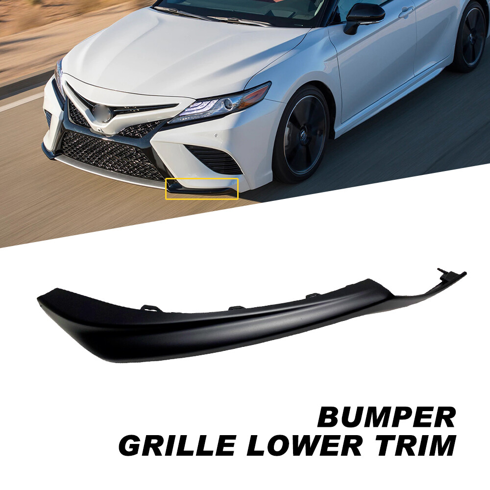 For Toyota Camry 2021-2024 Glossy Black Front Left Lower Grille Trim Molding M