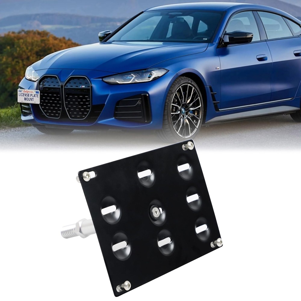 2021-2025 BMW 4 Series & i4 Front Bumper Tow Hook License Plate Mount