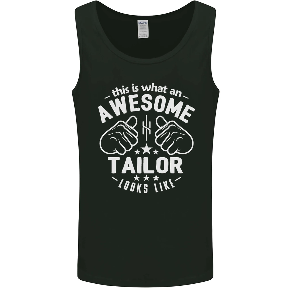 This Is What an Awesome Tailor Looks Like Mens Vest Tank Top