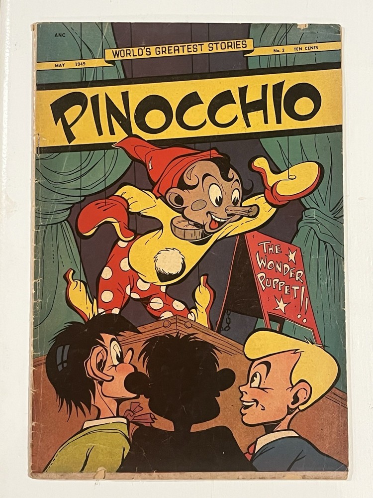 World’s Greatest Stories #2/Golden Age Comic Book/Pinocchio/GD+