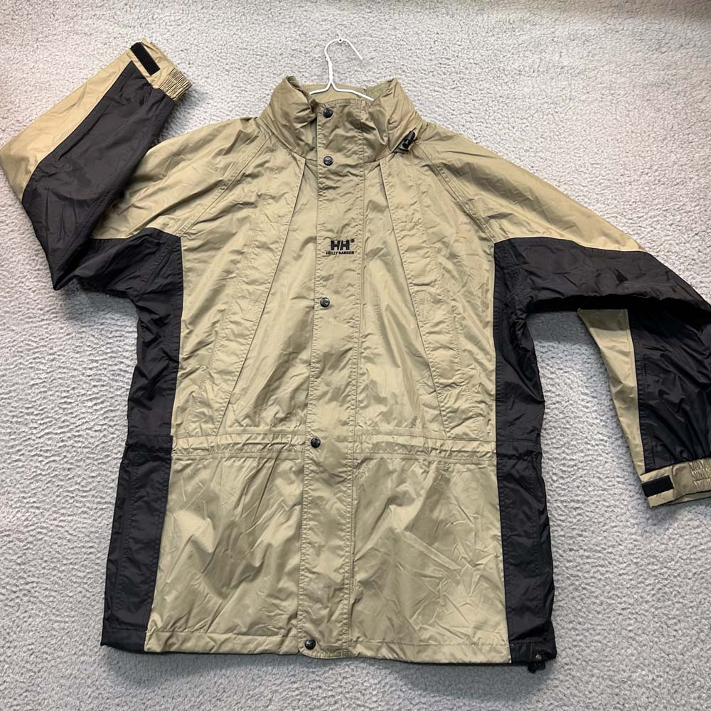 Helly Hansen Mens Large Rain Jacket Waterproof Nylon Coat  
