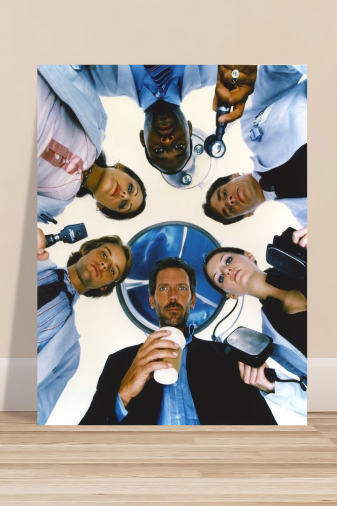 House M.D. Movie Poster Medical Drama Hugh Laurie Dr. Gregory Hous Wall Decor