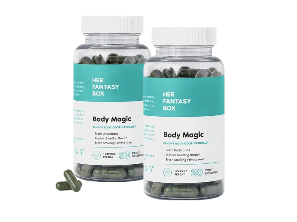 Body Magic Chlorophyll Pills For Underarms, Breath, Body Odor Removal Vegan Caps