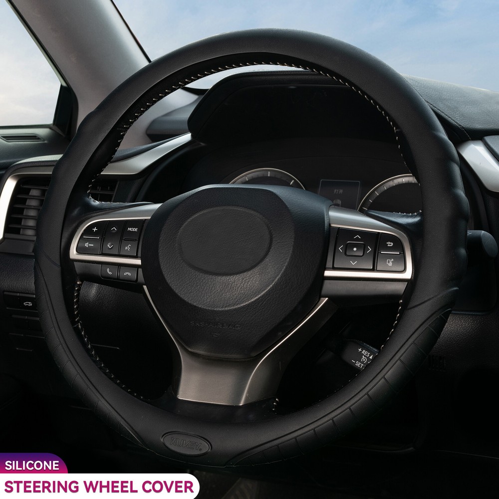 Universal Anti-Slip Silicone Steering Wheel Cover for Comfort Grip