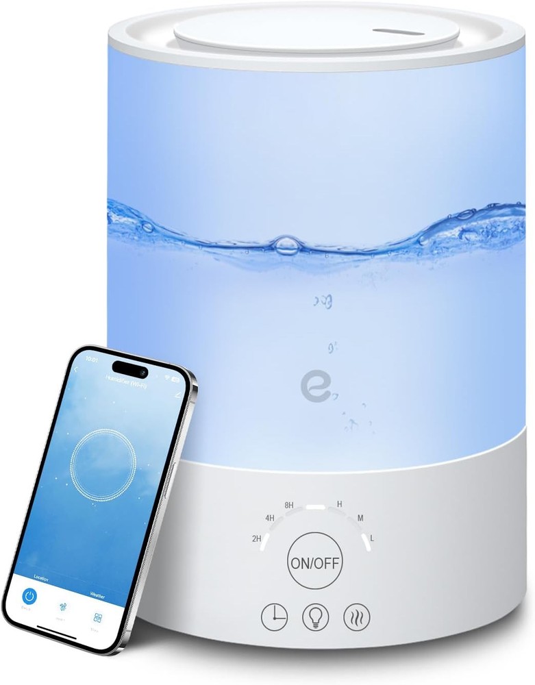 Esemoil 2.5L Top Fill Cool White Humidifier for Bedroom and Large Room