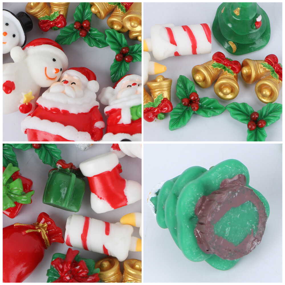 23 Pcs Resin Plant Decor Miniature Christmas Ornaments Figurines Father Elder