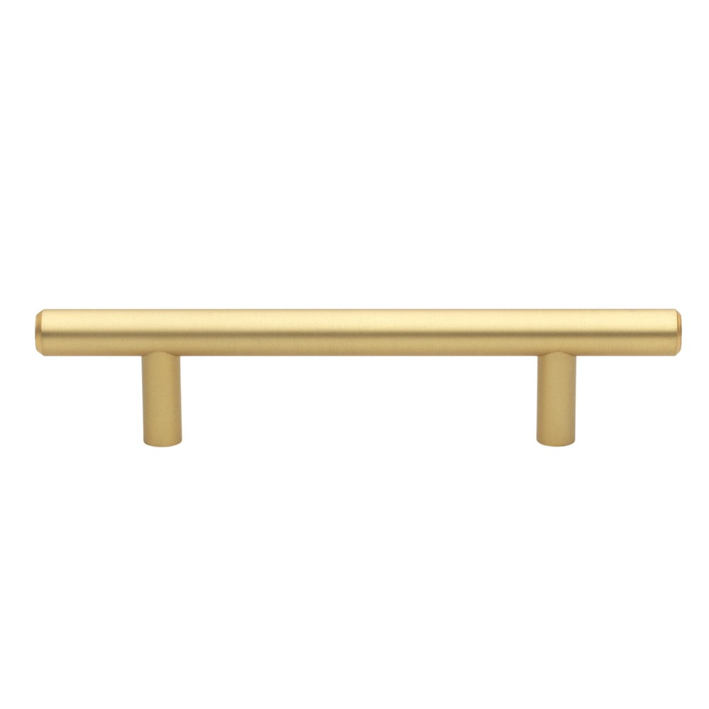 GlideRite 3-3/4 Inch 96mm Center to Center Solid Cabinet Bar Pull Handle, Sat...