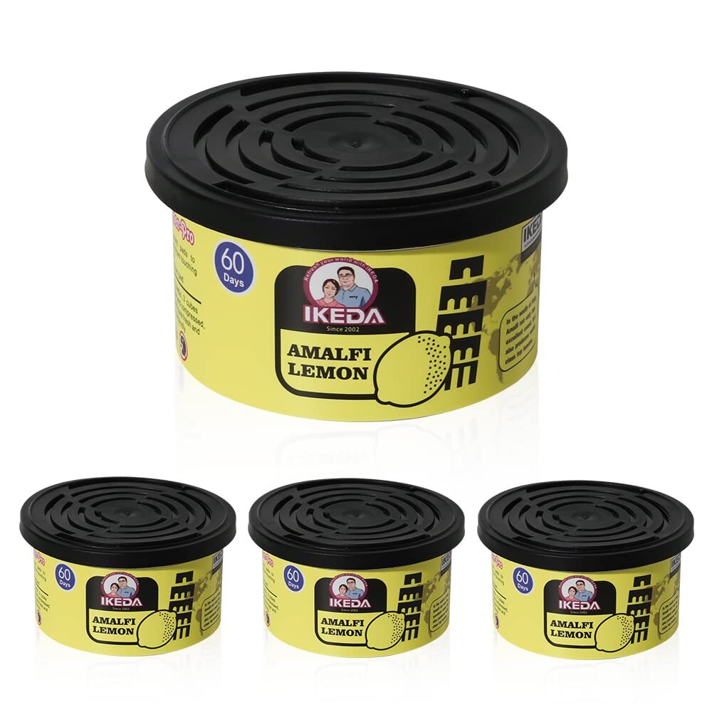 Car Air Freshener: Amalfi lemon Scent | Organic Cans | Odor Eliminator Essent...