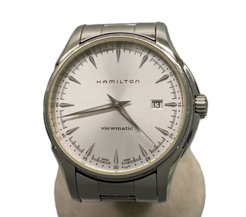 Hamilton Jazzmaster Viewmatic Silver Auto Men's Watch Pre-Owned Japan