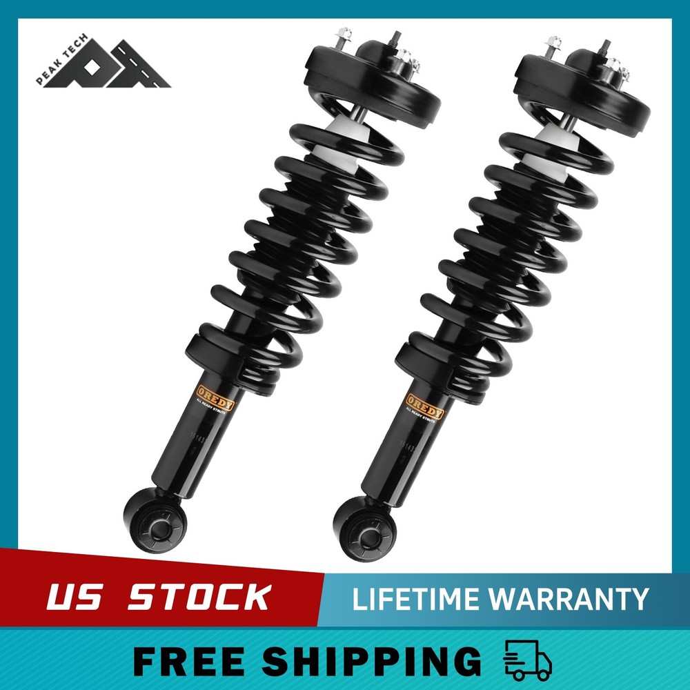 Pair Front for 4WD 2009 - 2013 Ford F-150 F150 Struts with Coil Spring Assembly