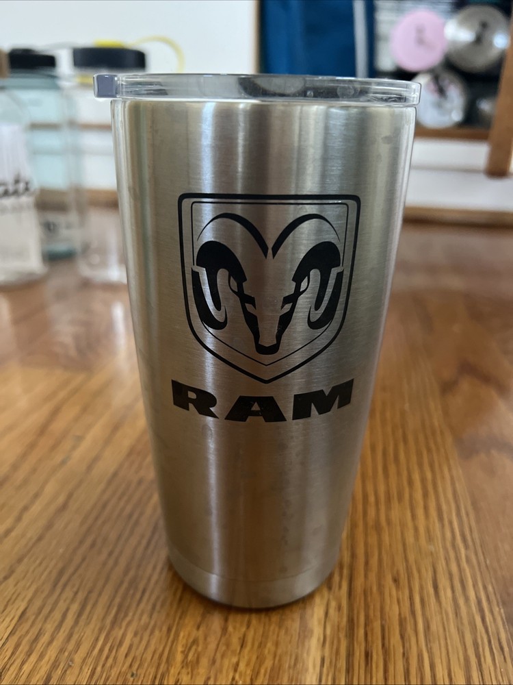 Harman Kardon x Ram 20oz Stainless Steel Tumbler Mug Silver Rare Edition