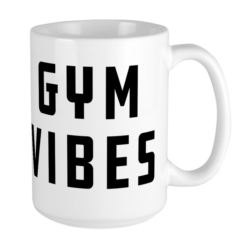 CafePress Gym Vibes Coffee Mug, Large 15 oz. White Coffee Cup (75458275)