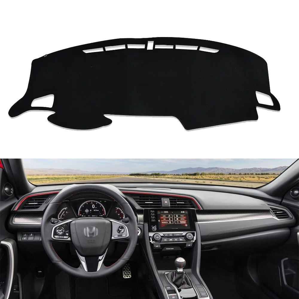 Car Dash Cover Mat Dashboard Non-slip Pad For 2016 2017 2018-2021 Honda Civic
