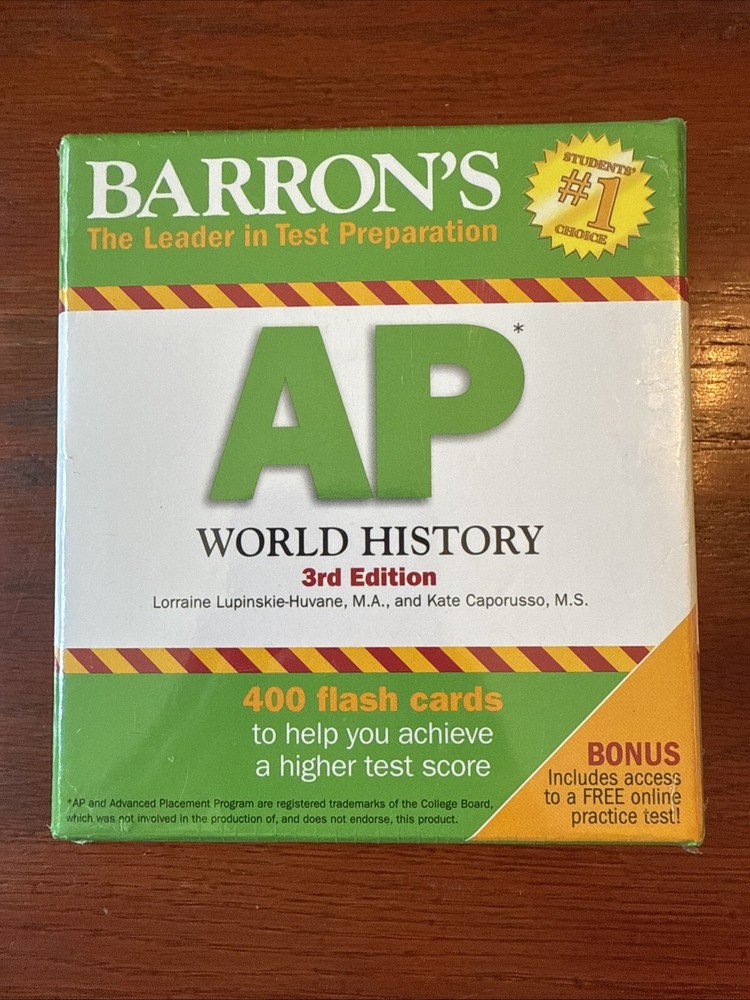 Barron's Test Prep Ser.: AP World History Flash Cards by Kate Caporusso and...