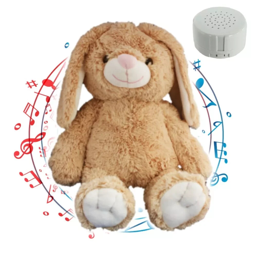 New 16 inch Bunny Rabbit Recordable Plush Stuffed Animal- Soft & Cuddly Toy