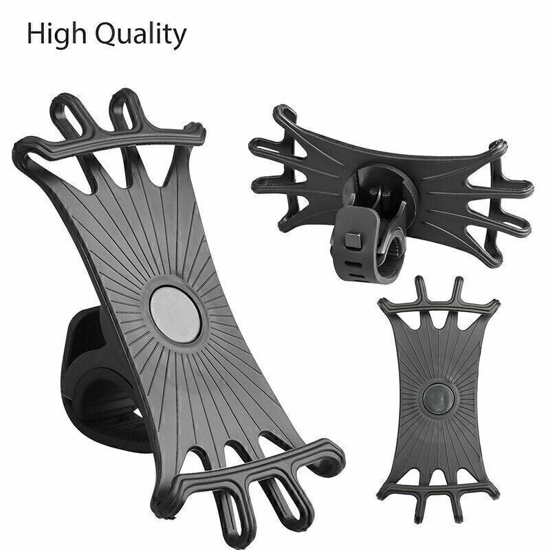 Cell Phone Mount GPS Holder 360° Rotation MTB Bike Bicycle Motorcycle Silicone