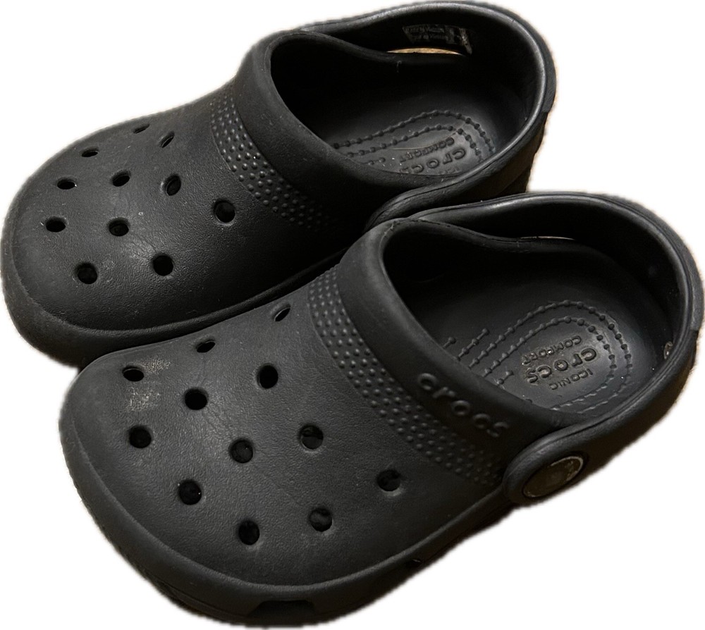 CROCS Kids’ Classic Clog Child Girls Boys Unisex Toddler Size 7C Black