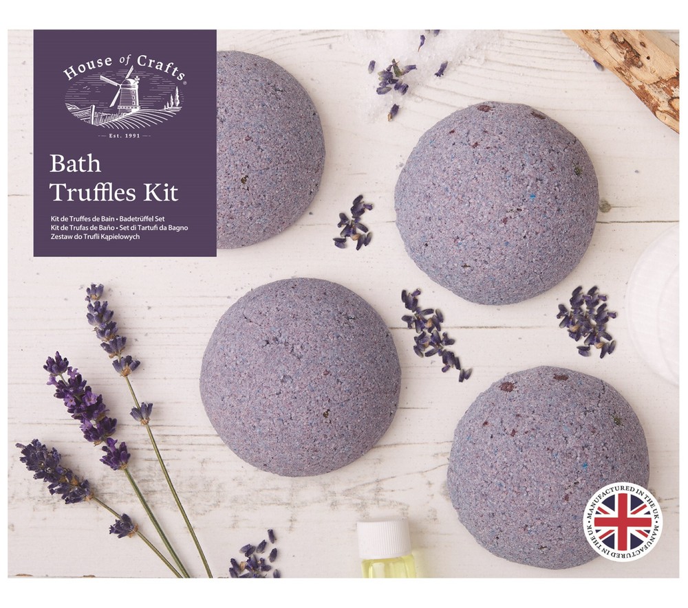 Make Your Own Bath Bombs Lavender Truffles Kit House Of Crafts Spa Pamper Gift