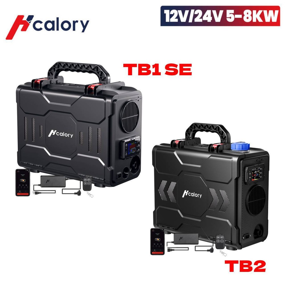 HCALORY Portable 12V 8KW Diesel Air Heater TB2 W/ bluetooth for Trucks RV camper