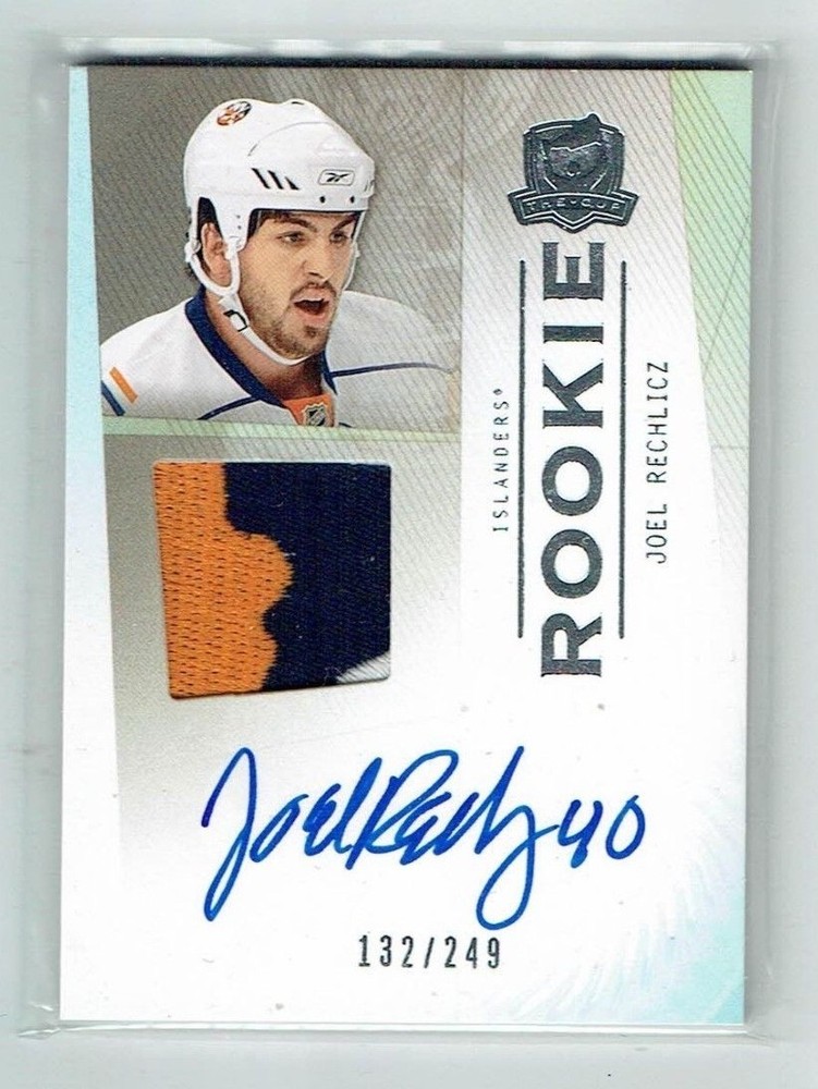 09-10 UD The Cup Joel Rechlicz Rookie Patch Auto /249 Hockey Card