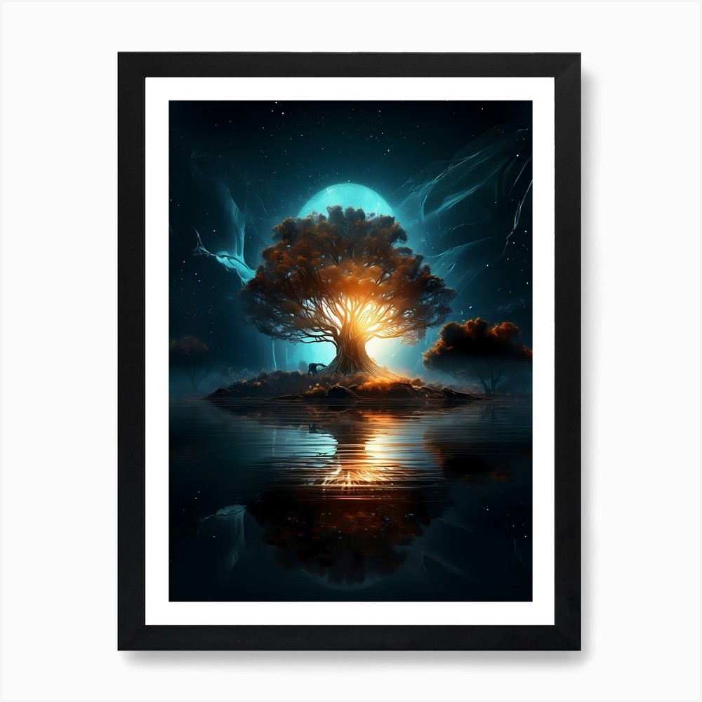 Tree Of Life 5 Art Print Framed Wall Art Poster Canvas Print Picture