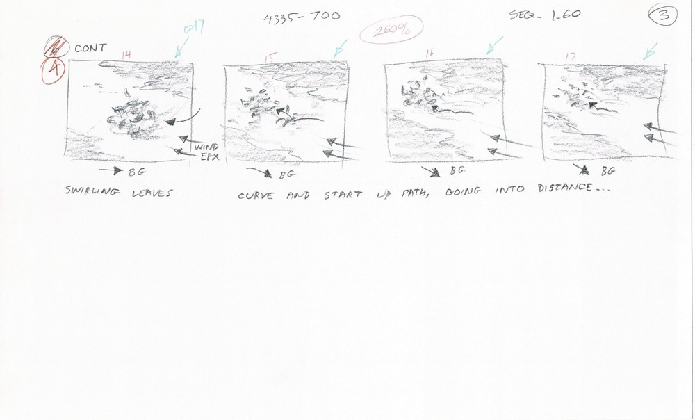 Winnie the Pooh Grand Adventure Disney Production Original SB Drawings 1997 6003