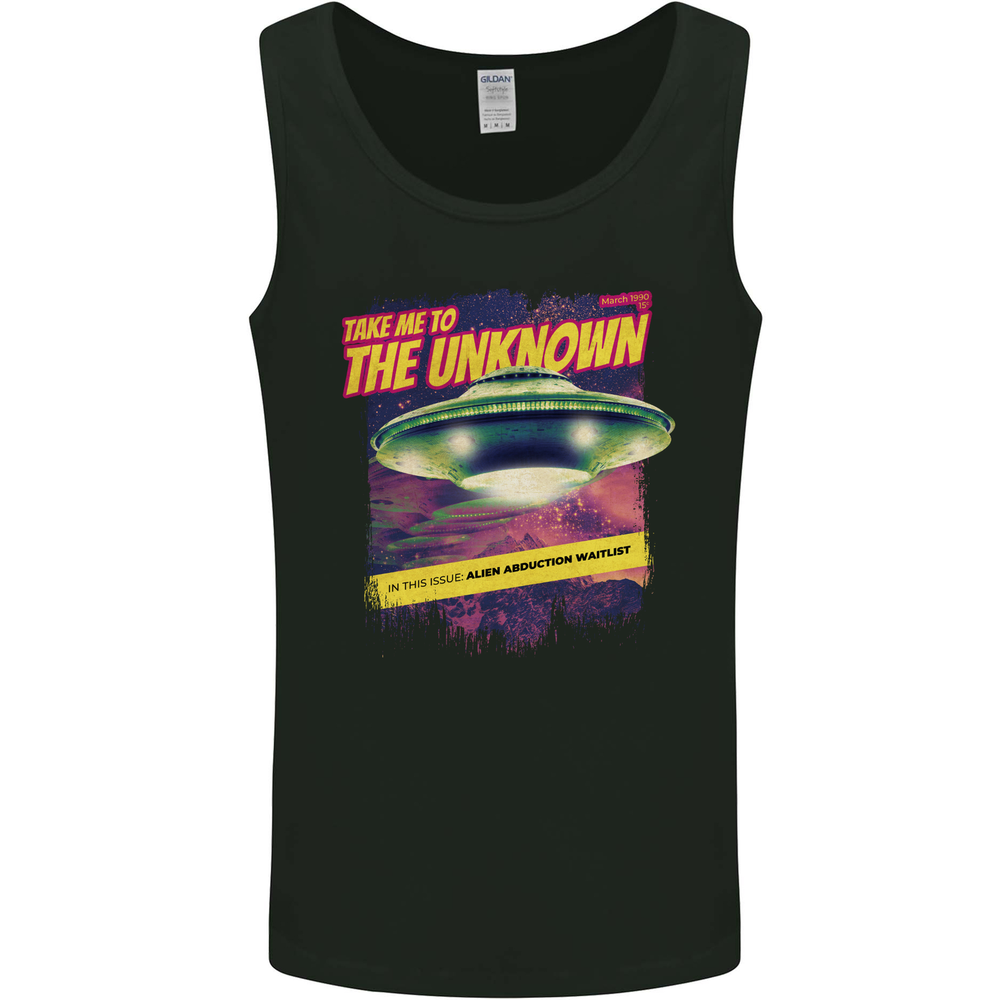 Take Me to the Unknown Alien UFO Mens Vest Tank Top