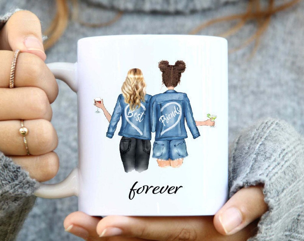 Custom Mugs For Best Friends Personalized Mugs Bff Mugs Gift For Her