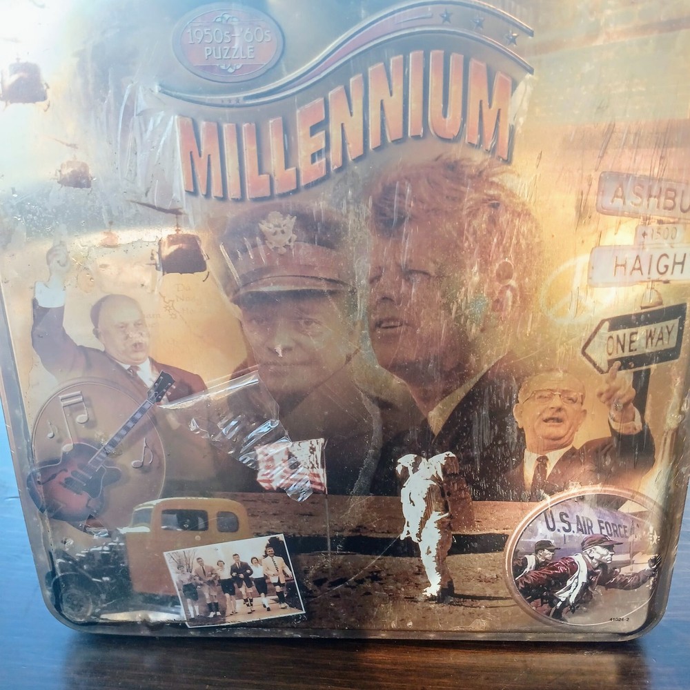 Hasbro/Milton Bradley Millennium 1950s-'60s Puzzle Collectors Tin 1000 Piece New
