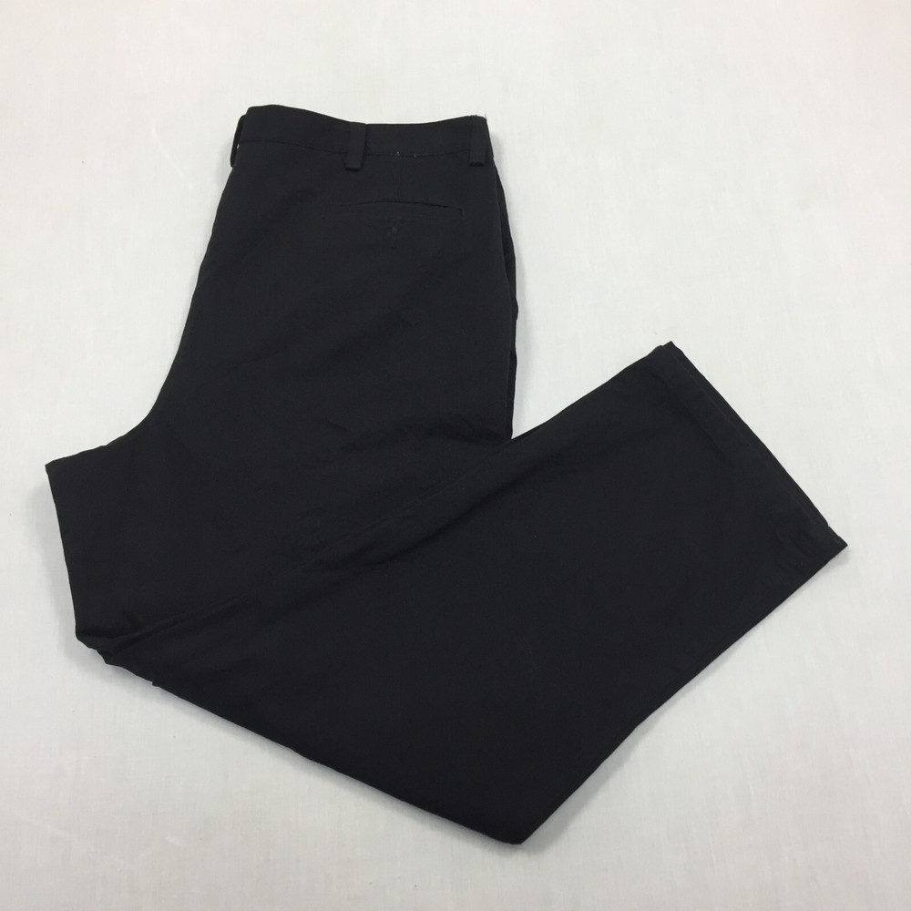 Pantalones chinos Dockers pantalones de algodón calce relajado para hombre talla 40W 30L negros