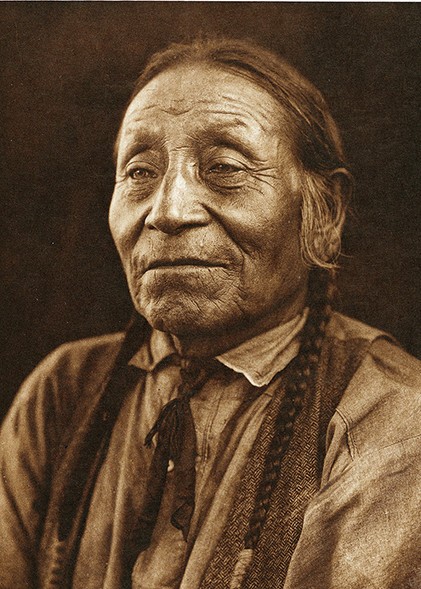Ponca Man Story Teller Photogravure Print by E S Curtis 1927 #1029