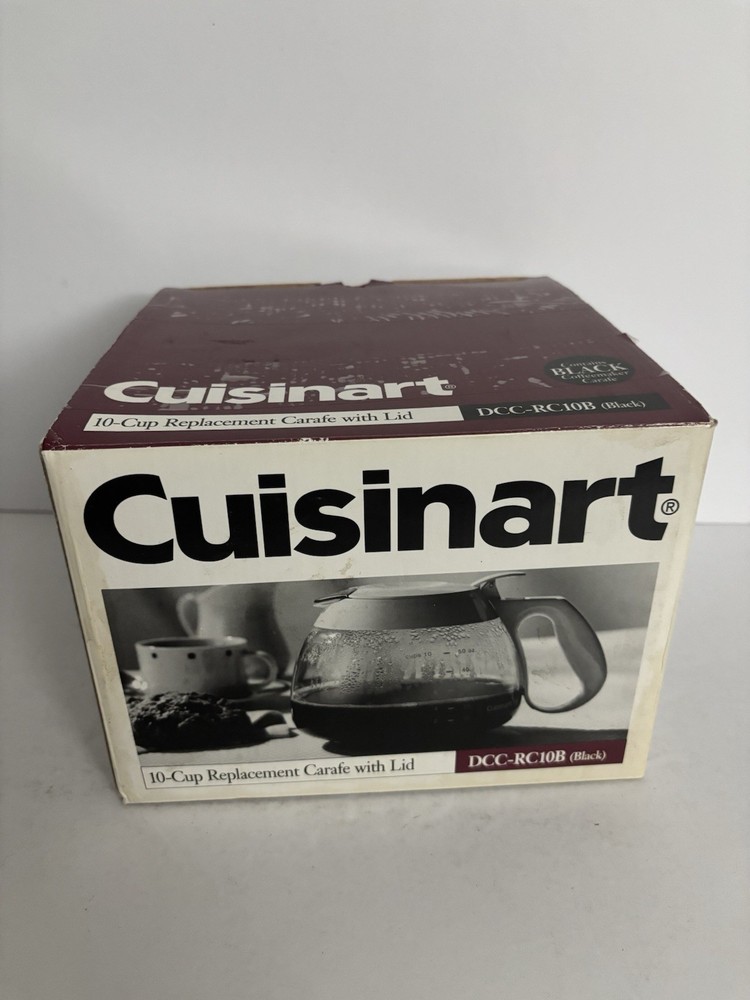 Cuisinart DCC-RC10B Replacement 10 Cup Glass Coffee Carafe Black - New