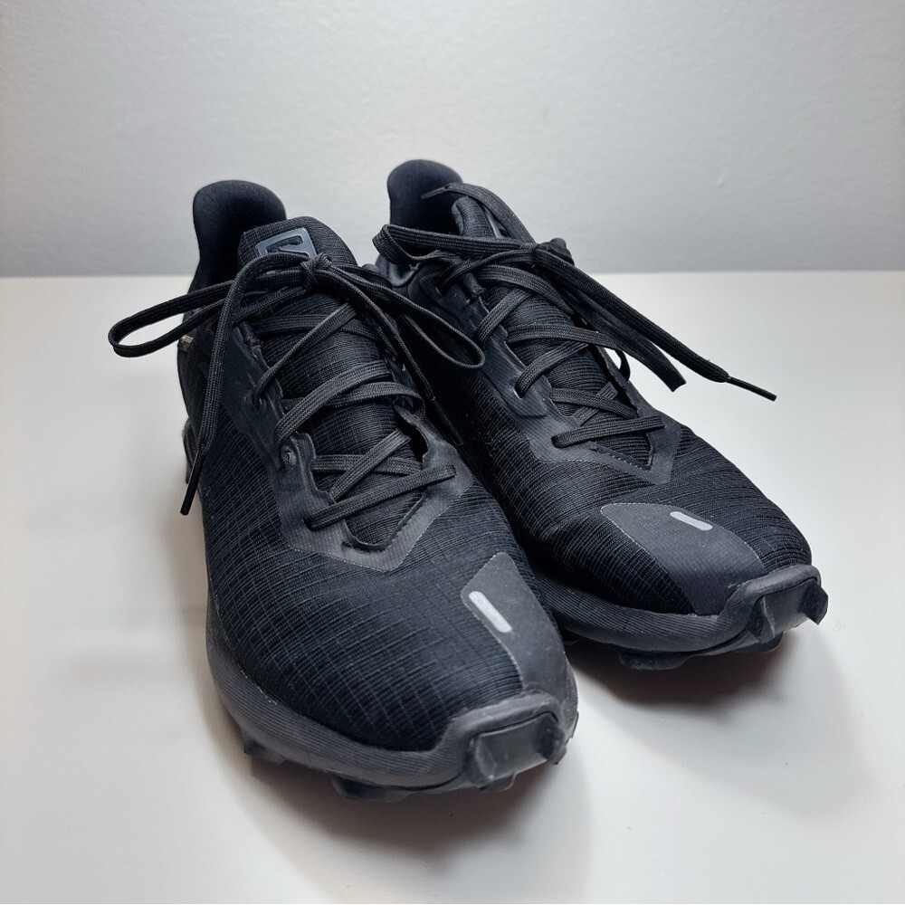 Salomon Mens 7 Alphacross Goretex Trail Running Black Trainer Shoes