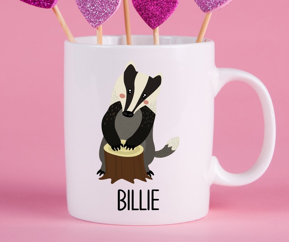 Personalized Badger Mug Badger Gift Ideas Badger Cup Gifts For Badger Lovers