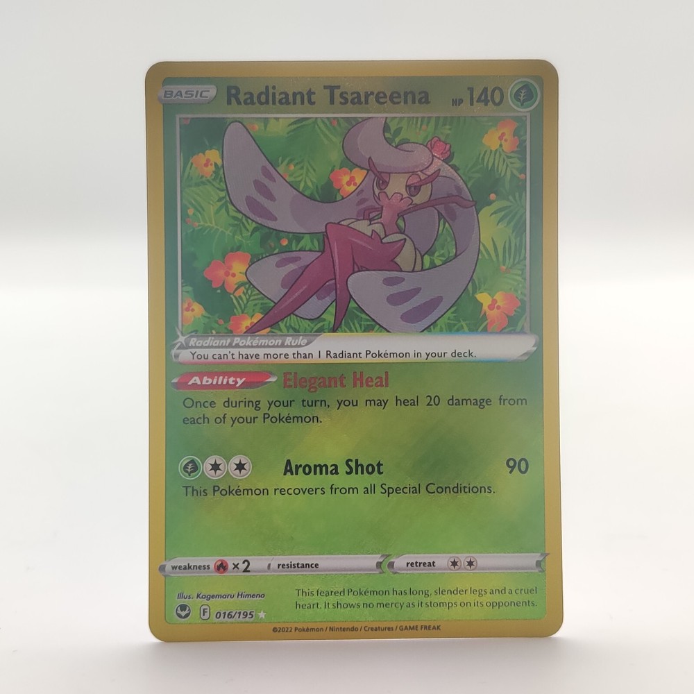 Pokemon TCG Radiant Tsareena Shiny Full Art Silver Tempest 016/195 Near Mint