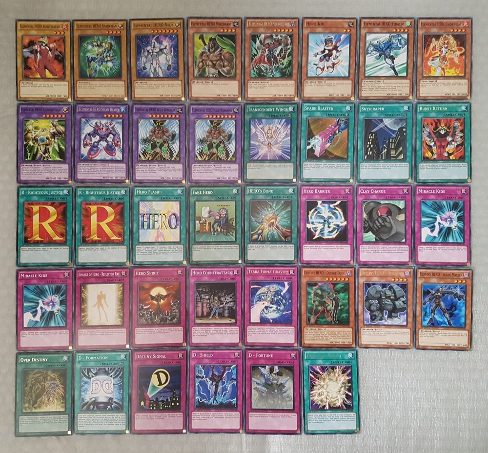 YuGiOh Legendary Collection 2 LCGX HERO 1st Edition Bundle