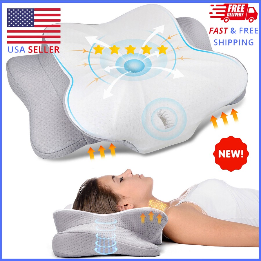 Neck Pillow Soft Cervical Pillow For Neck And Shoulder Pain Memory Foam Pillows