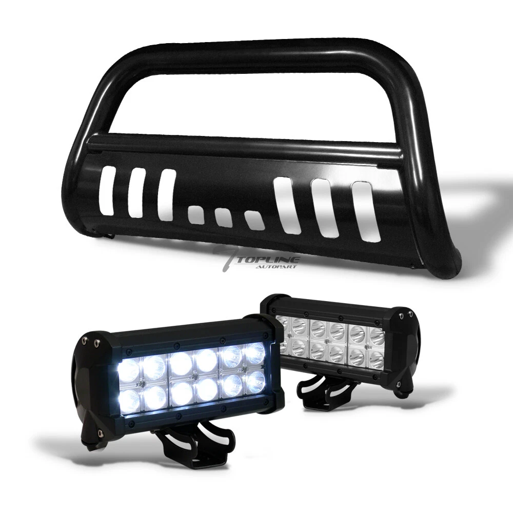 Topline for 1997-2004 Ford F150 Black Bull Guard With 36w CREE LED Light Bars