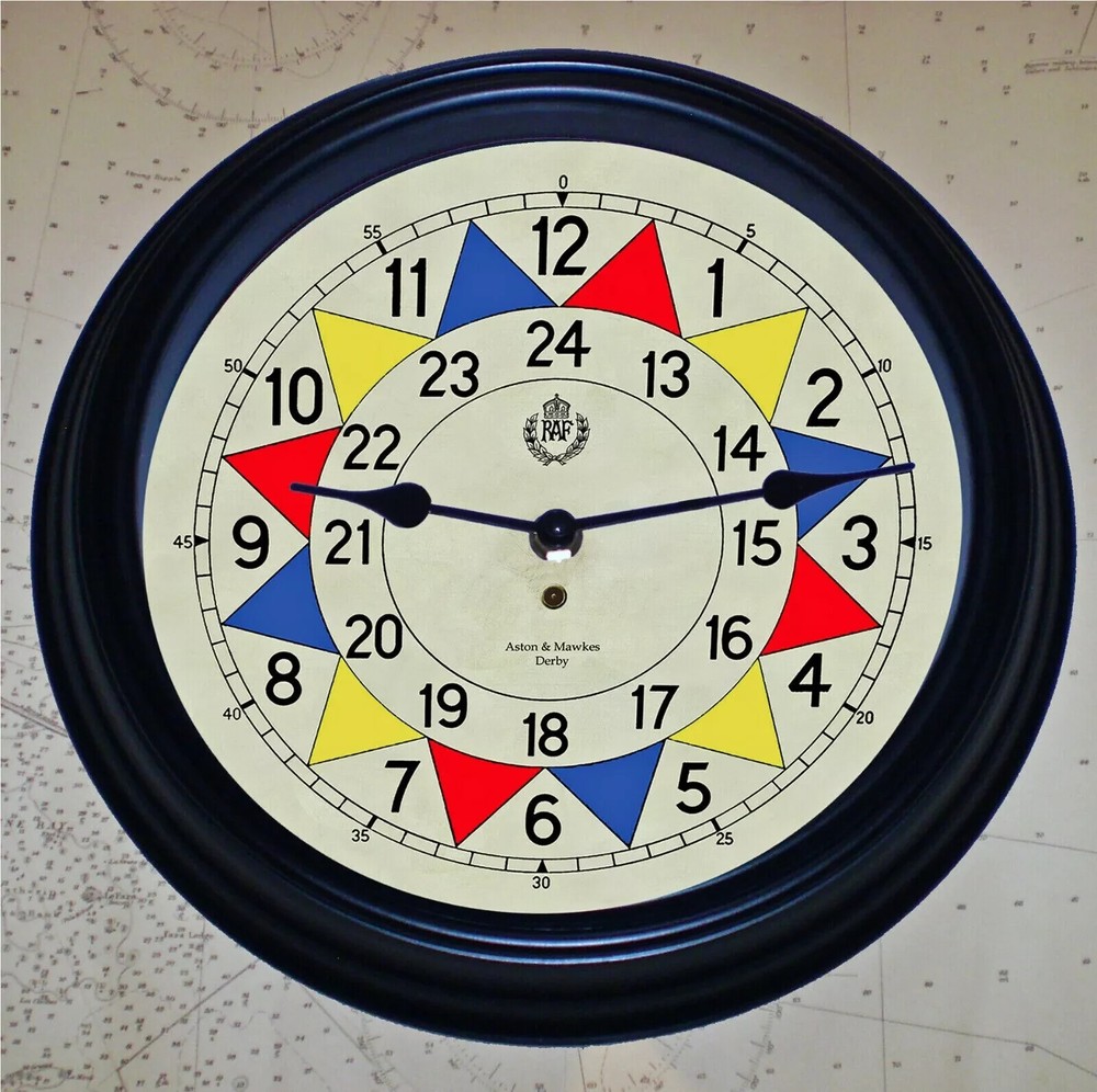 Royal Air Force Style, RAF Sector Clock  Souvenir WW2 Design, Customized Clock..