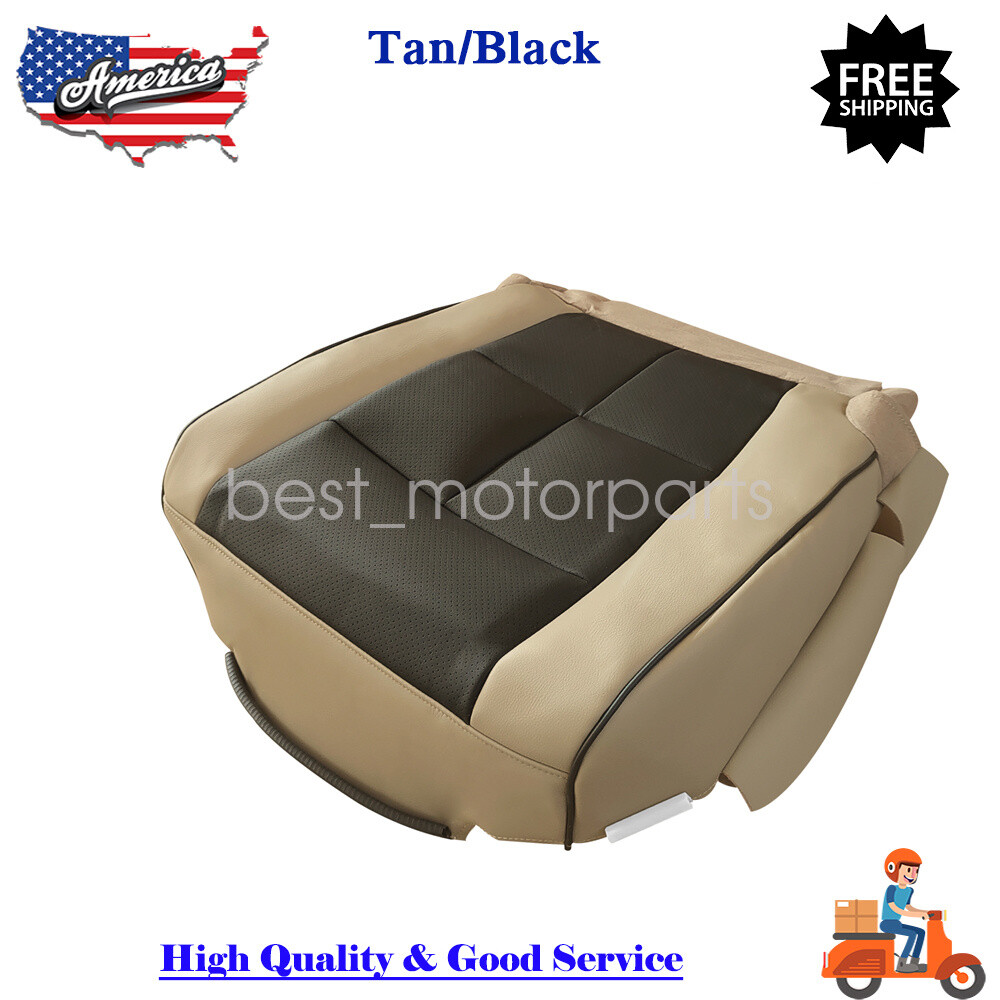 2007 2008 2009 2010 Lincoln Navigator Driver Bottom Leather Seat Cover Tan/Black