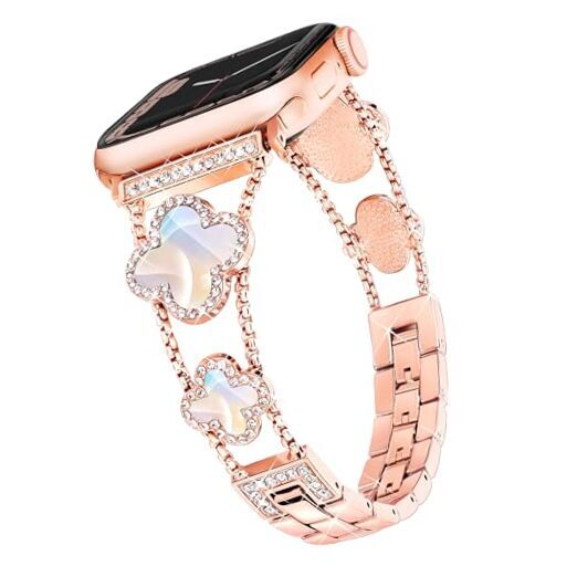 Clover Band [No 38mm/40mm/41mm/(42mm Series 10) Tool-free Adjust Rose Gold