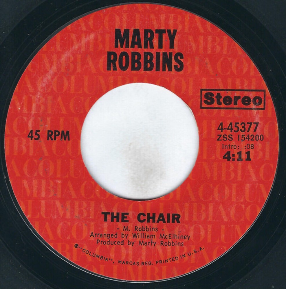 Marty Robbins - The Chair / Seventeen Years (7