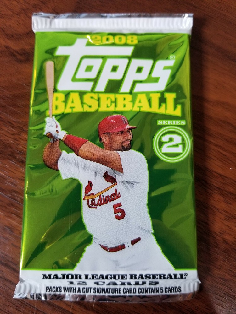 2008 Topps Series 2 Baseball 12-Card Retail Pack with Full Checklist