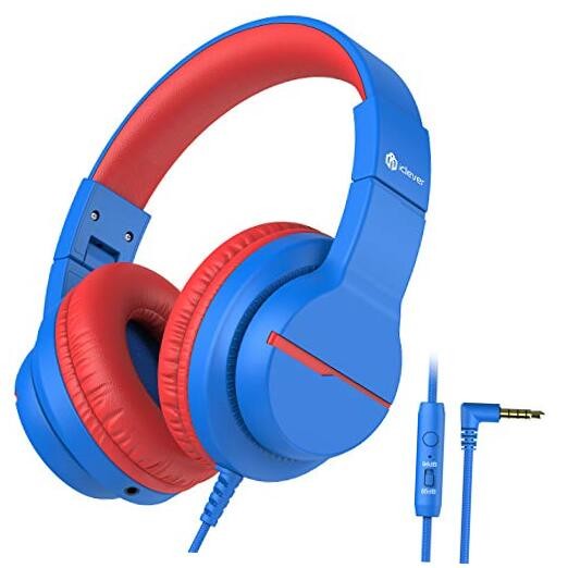 Kids Headphones for School & Travel with Safe 85/94dB Volume & HD Mic Stereo Sound