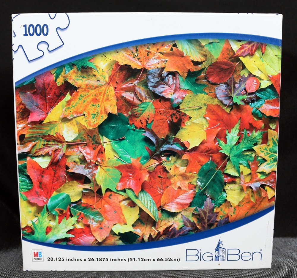 Autumn Leaves COMP 1000 pc puzzle 20x26 Beautiful Colored Leaves