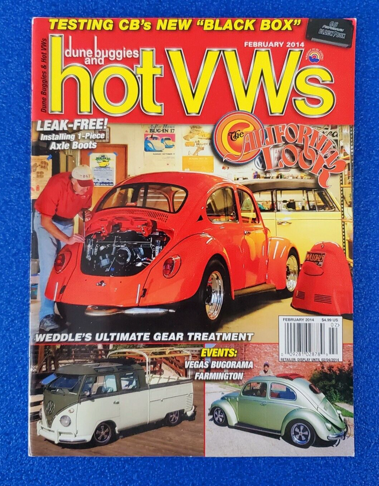 DUNE BUGGIES AND HOT VWs: CALIFORNIA LOOK FEBUARY 2014 MAGAZINE SHIPS FREE