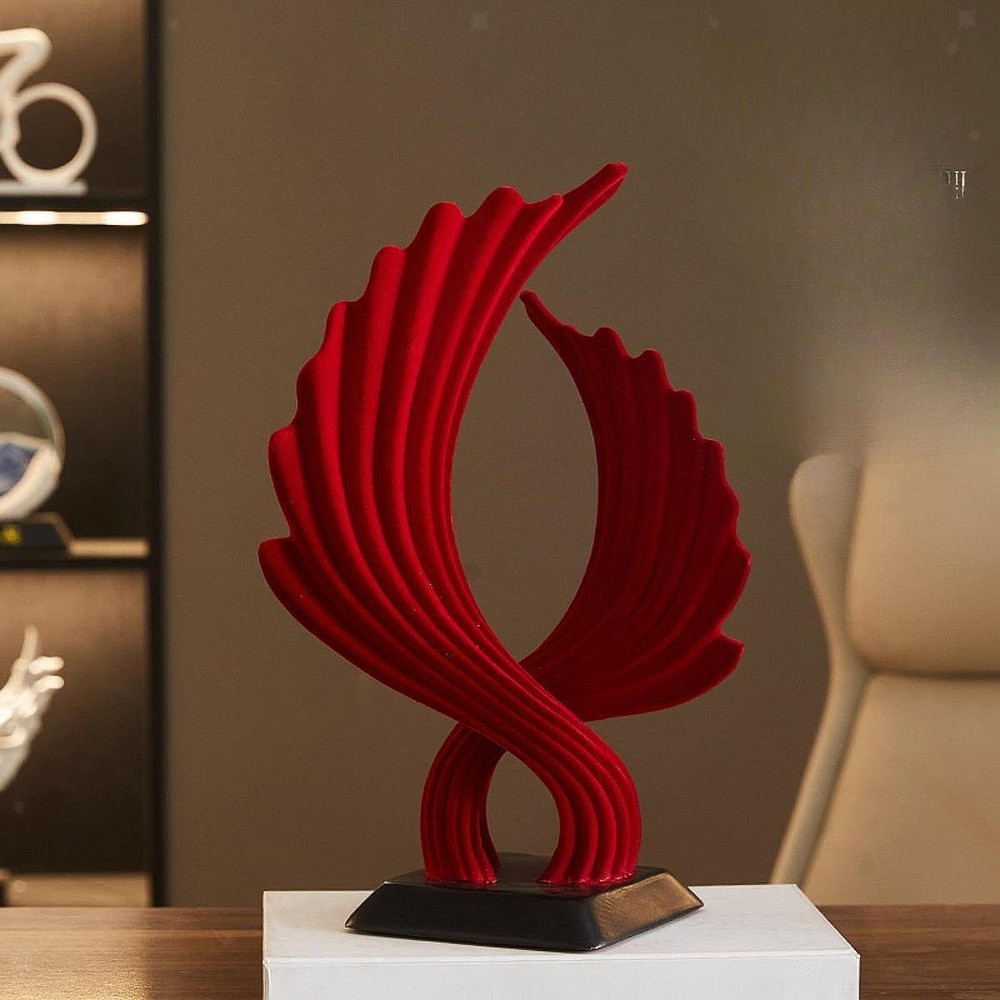 Wing Statue Gift Party Supplies Resin Ornament for Bookshelf Study Room Desk