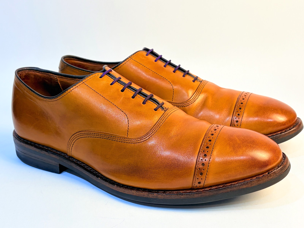 Allen Edmonds Dainite Fifth Avenue Cap-Toe Dress Shoe Men 10.5 3E Walnut 5715 S